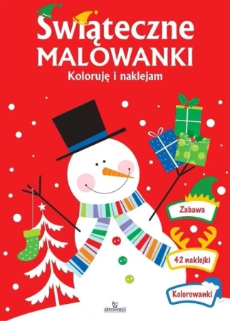 Koloruję i naklejam. Świąteczne malowanki - Monika Matusiak
