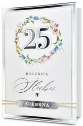 Karnet Rocznica ślubu 25 - Pan Dragon