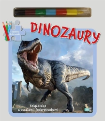 Książeczka z puzzlami Dinozaury - opracowanie zbiorowe