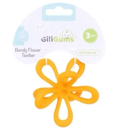 Gryzak uspokajający Kwiatek pomarańczowy - Giligums