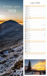 Kalendarz 2026 ścienny pasek Polskie góry - Radwan