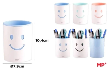 Pojemnik okrągły na długopisy podwójny MIX - MP Main Paper