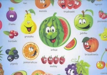 Podkładka na biurko. Poznaję owoce LIWONA