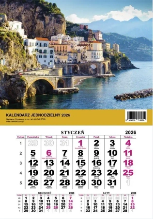 Kalendarz 2026 jednodzielny Krajobraz - O-press