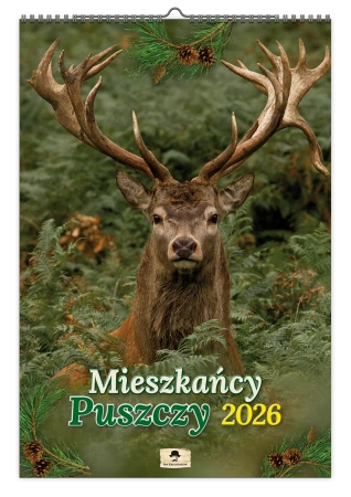 Kalendarz 2026 A3 ścienny mieszkańcy puszczy - Pan Kalendarzyk