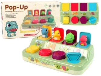 Zabawka zręcznościowa pop-up dinozaury - Leantoys