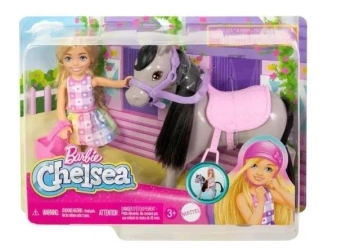 Barbie Fashionistas Chelsea Lalka + kocyk HTK29 - Mattel