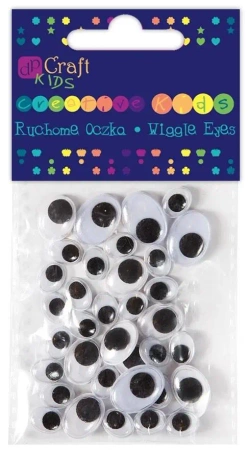 Ruchome oczka owalne 36szt mix - Dalprint dpCraft