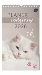 Kalendarz 2026 planner rodzinny 25x43 Zwierzaki - INTERDRUK