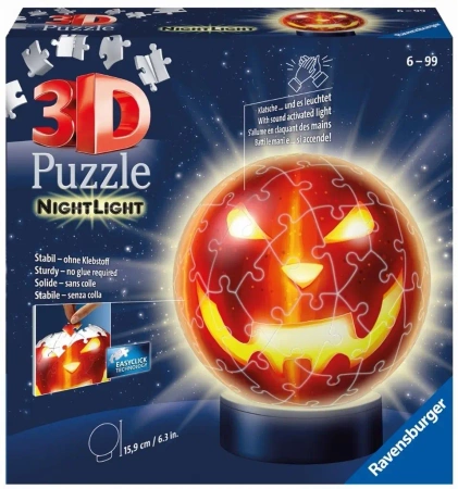 Puzzle 3D 72 Dynia świecąca w ciemności - Ravensburger