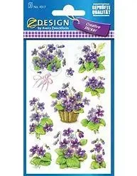 Naklejki papierowe - Fiołek - Zdesign