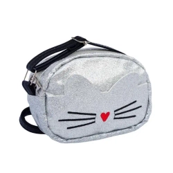 Torebka srebrna z czerwonym noskiem - Coralico