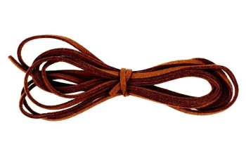 Sznurek do biżuterii ze sztucznej skóry brązowy - Fandy
