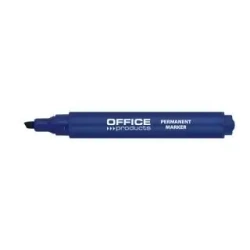 Marker permanentny ścięty 1-5mm niebieski (12szt) - Office