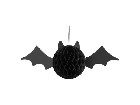 Dekoracja bibułowa Nietoperz 45x17cm - PartyDeco