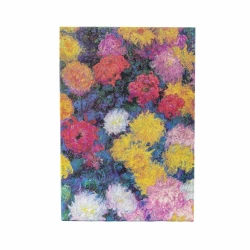 Notatnik linia Monet's Chrysanthemums midi - Paperblanks