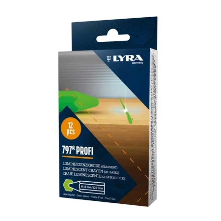 Kredka luminescencyjna Profi 797 zielona (12szt) - Lyra