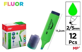 Zakreślacz fluorescencyjny 2-5mm zielony (12szt) - MP Main Paper