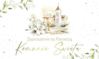 Zaproszenie Komunia (10szt) - Armin Style