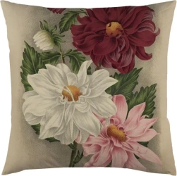 Poszewka na poduszkę 50x50cm - Dalia fioletowa - Skona Ting