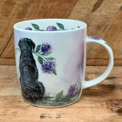 Kubek M45 Labrador z kwiatami - Alex Clark