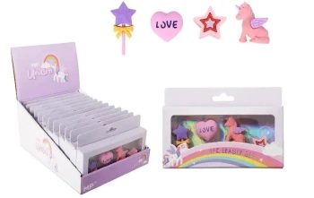 Gumki ścieralne Unicorn 4szt - MP Main Paper
