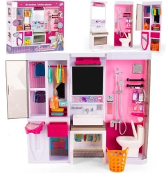 Zestaw mebli łazienkowych do domku dla lalek - Lena