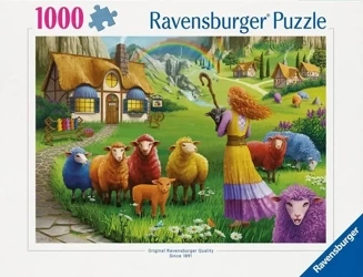 Puzzle 1000 Kolorowa wełna - Ravensburger