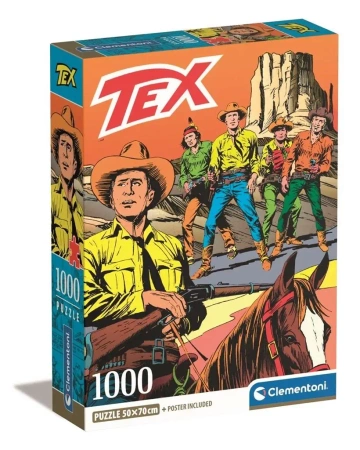 Puzzle 1000 Compact Tex - Clementoni