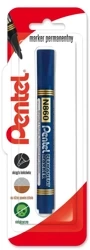 Marker permenentny z ściętą końcówka N860 niebieski 1 szt. - PENTEL