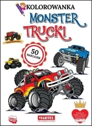 Kolorowanka z naklejkami. Monster trucki - praca zbiorowa