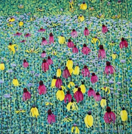 Karnet z kopertą Kwiaty Prairie - Susan Entwistle