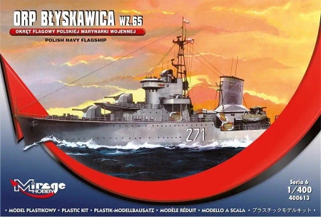 Okręt ORP Błyskawica wz. 65 - Mirage Hobby