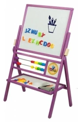 Tablica obrotowa z 2 -rzędowym liczydłem fioletowa - 3toysm