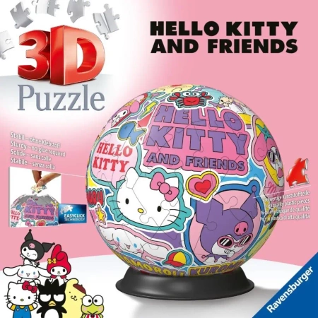 Puzzle 3D: Hello Kitty Kula 72el - Ravensburger