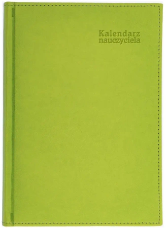 Kalendarz naucz. 2025/26 A5 tyg. Vivella seledyn - praca zbiorowa