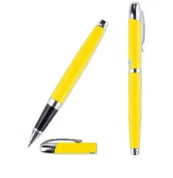 Długopis elegancki 0,5mm ze skuwką żółty - MP Main Paper