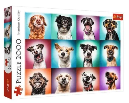 Puzzle 2000 Zabawne psie portrety II TREFL