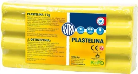Plastelina 1 kg, cytrynowa