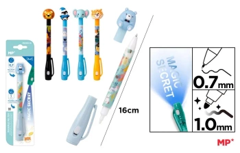 Długopis Szpiegowski MP UV z podwójną końcówką Safari blister 1szt.mix - MP Main Paper