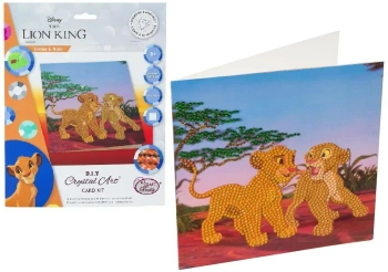 Diamentowa mozika Simba i Nela 18x18cm - Pro Kids