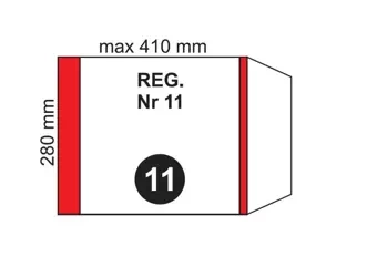 Okładka na podr regulowana NR 11 (20szt) - Fol-Plast