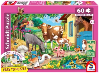 Puzzle PQ 60 Zwierzęta na farmie - Schmidt