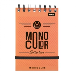 Kołonotes A6 96k.kratka zamykany na gumkę Monocolor - BENIAMIN