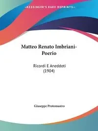 Matteo Renato Imbriani-Poerio - Giuseppe Protomastro