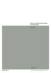 Versuche an Mauerwerkswänden aus Zementstein - LURATI