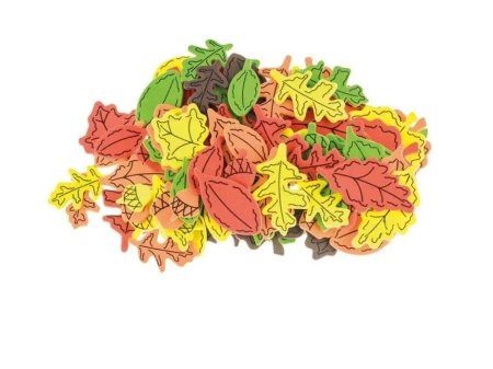 Naklejki z pianki liście 32szt - Brewis