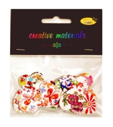 Guziki ozdobne Serca 2 25mm 15szt - Galeria Hobby