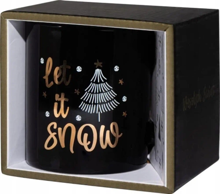 Kubek świąteczny z napisem Let It Snow - Be-Happy Gifts