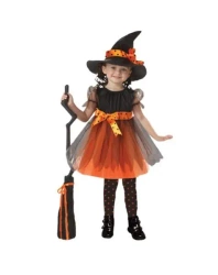 Strój dziecięcy Czarownica z kapeluszem rozm. M - Arpex
